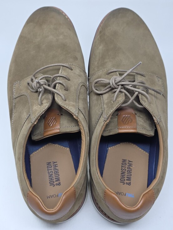 Johnston & Murphy Braydon 20-5582 Oxford Men\'s Size 10.5 Dark Taupe Dress Shoes main image 5